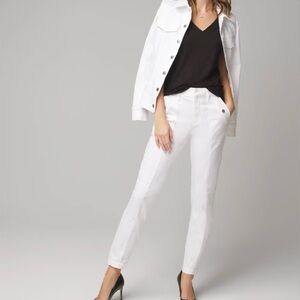 White House Black Market White High Rise Slim Ankle Pret A Jet